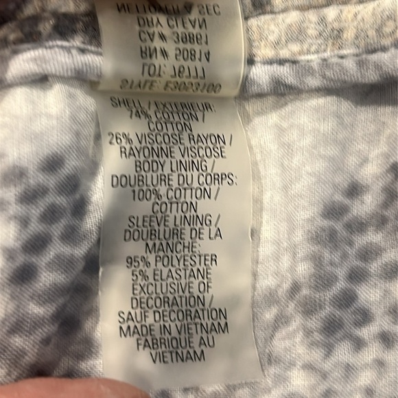 Elie Tahari Cotton/Viscose Tweed Silver Grey Cropped Blazer Jacket - Picture 10 of 14